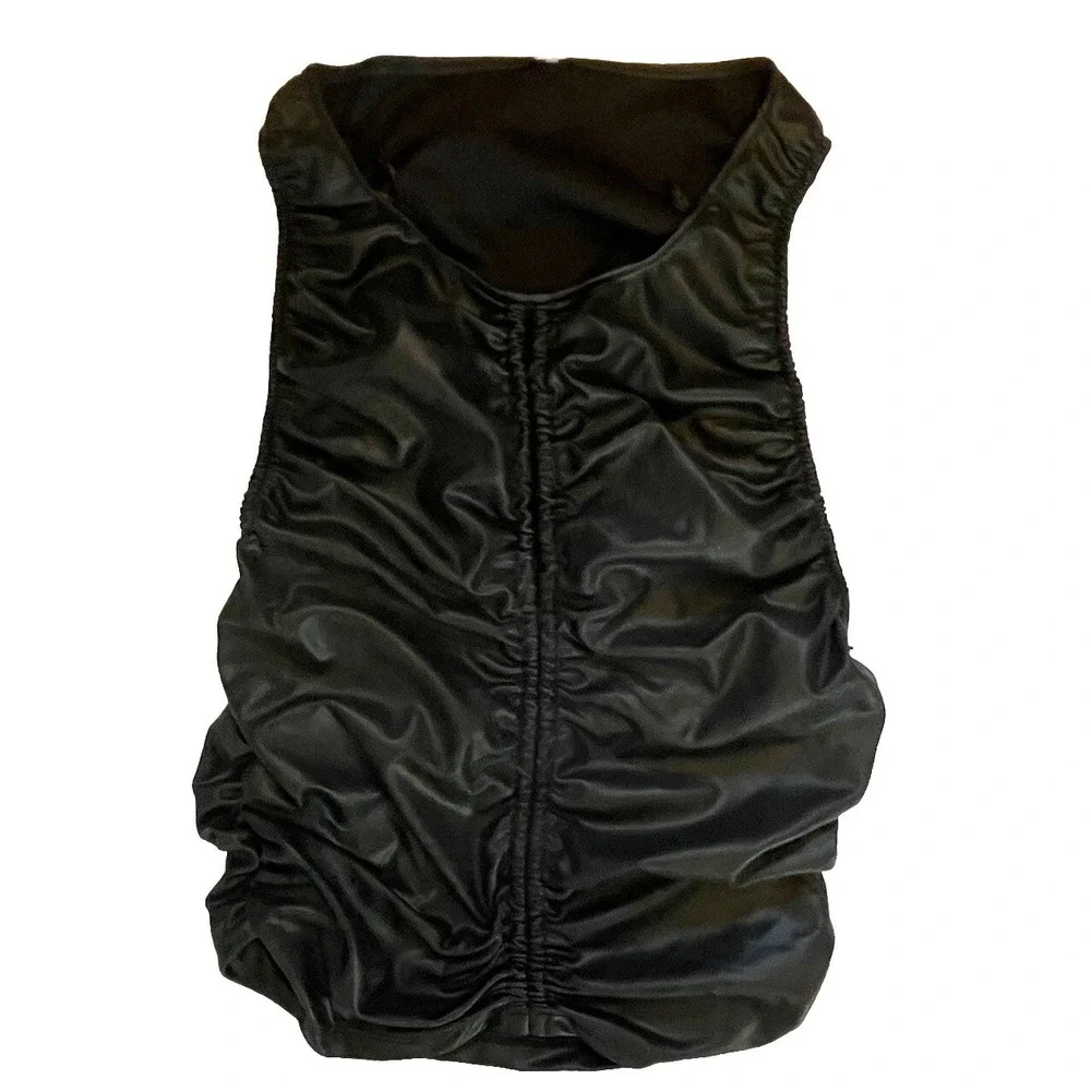 Free People Intimately Women's Sz‎ Large Black Scoop Neck Fitted Tank Top